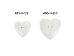 2.0" Clam Shell Heart Button - 491-H-2.0 (Y1M491-H-2.0)