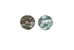 African Abalone Shell Button: 50mm (2") - 495AF-2.00 (9UC7)