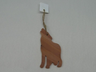 Cedar Silhouette: Howling Wolf 