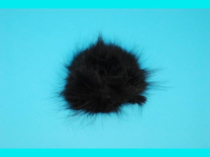 Raccoon Fur Scrunchie fur hair elastics