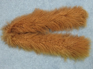 Dyed Tibet Lamb Fling: Brown 