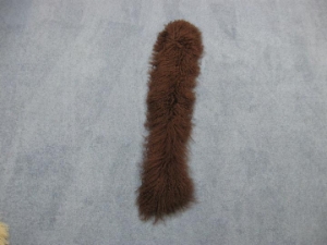 Dyed Tibet Lamb Fling: Chocolate 