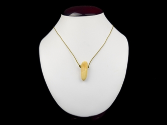Fossil Walrus Ivory Necklace with Jewelry Box 