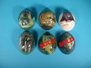 Half-Shell Decoupage Ostrich Egg 
