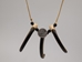 Realistic Grizzly Bear Claw Necklace: 3-Claw - 560-403 (Y2K)