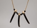 Realistic Grizzly Bear Claw Necklace: 3-Claw - 560-403 (Y2K)