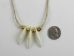 Real 3-Tooth Coyote Necklace - 560-903 (Y2HC16)