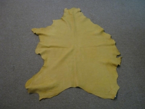 DeerTan Shaved Sheep Leather: Prairie Gold: 3 oz. (sq ft) 