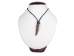 Real Rattlesnake Rattle Necklace: Large with Black Cord - 598-J30 (Y1LC02)