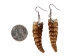 Real Rattlesnake Rattle Earrings: Small: Silver - 598-J40 (Y2JC05)