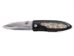 Black Pocket Knife with Rattlesnake Inlay - 598-KS210105 (Y2L)