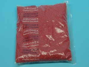 8/0 Czech Glass Beads Medium Red (500 g bag) glass beads