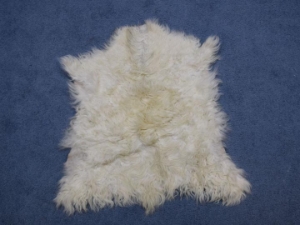 Angora Goatskin: #2: Medium: White: Assorted 
