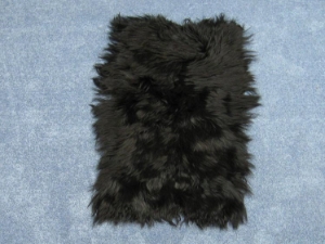 Dyed Kidassia Goatskin Plate: Black 
