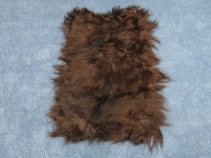 Dyed Kidassia Goatskin Plate: Chocolate Brown 