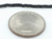 2-Cut 10/0 Czech Glass Seedbead Black Matte Strung (500 g bag) - 66029345S (Y1R)