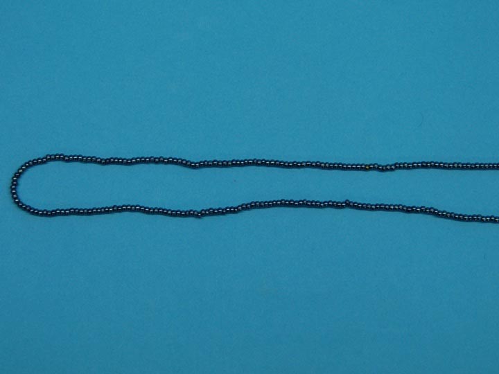 11/0 Seedbead Metallic Gunmetal (500 g bag) glass beads