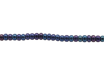 11/0 Seedbead Opaque Navy Blue Aurora Borealis (500 g bag) glass beads