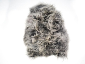 Dyed Icelandic Sheepskin: Gray: 90-100 cm or 36" to 40" 