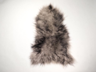 Dyed Icelandic Sheepskin: Light Silver Dark Tops:  90-100cm or 36" to 40" 
