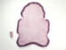 Dyed Icelandic Sheepskin: Shorn: Lavender: 90-100cm or 36" to 40" - 7-02LV-AS (Y2GRJ)