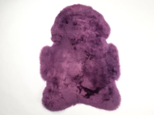 Dyed Icelandic Sheepskin: Shorn: Lavender: 90-100cm or 36" to 40" 