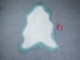Dyed Icelandic Sheepskin: Aquamarine: 110-120cm or 44" to 48" - 7-20AQ-AS