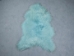 Dyed Icelandic Sheepskin: Aquamarine: 110-120cm or 44" to 48" - 7-20AQ-AS