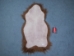Dyed Icelandic Sheepskin: Nougat: 110-120cm or 44" to 48" - 7-20NU-AS