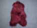 Dyed Icelandic Sheepskin: Plum: 110-120cm or 44" to 48" - 7-20PL-AS