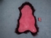Dyed Icelandic Sheepskin: Burgundy: 110-120cm or 44" to 48" - 7-20RB-AS (Y1LRG)