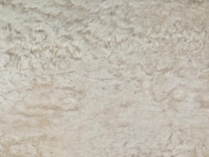 Icelandic Sheepskin Shearling: Suede: White Cream: 20-22mm (sq ft) 