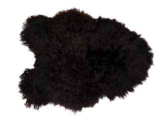 Icelandic Sheepskin: Blacky Brown: 110-120cm or 44" to 48" 