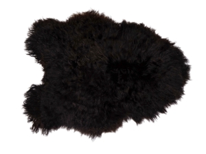 Icelandic Sheepskin: Blacky Brown: 100-110cm or 40" to 44" 