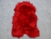 Dyed Icelandic Sheepskin: Red:  90-100cm or 36" to 40" - 7-00RD-AS (Y1LRS)