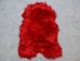 Dyed Icelandic Sheepskin: Red:  90-100cm or 36" to 40" - 7-00RD-AS (Y1L)