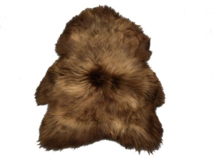 Dyed Icelandic Sheepskin: Brown & Blond: 90-100cm or 36" to 40" 