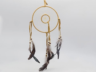 Navajo 6" 2" Duet Dreamcatcher: Glass Beads 