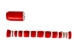 Dyed Horse Tail Hair: Double Drawn: 16" to 17": Red (lb) - 702-DRDTD16 (Y1KRE)