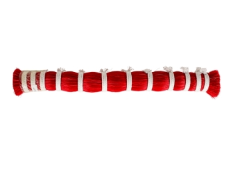 Dyed Horse Tail Hair: Double Drawn: 16" to 17": Red (lb) 