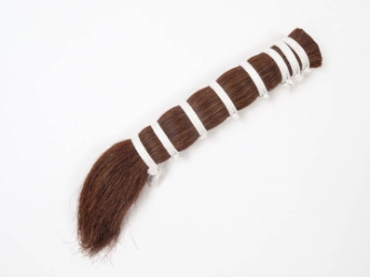 Single Drawn Horse Tail Hair: 13-15": Dark Red (lb) 