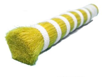 Dyed Horse Tail Hair: Double Drawn: 10-12": Yellow (lb) 