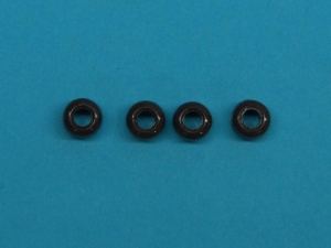 9mm Plastic Crow Beads: Brown Opaque (1000/bag) plastic beads