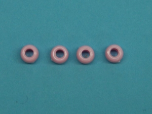 9mm Plastic Crow Beads: Pink Opaque (1000/bag) plastic beads