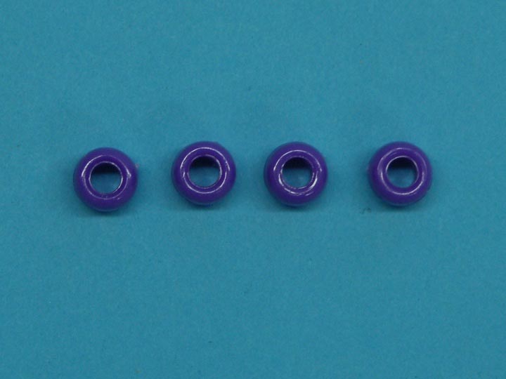 9mm Plastic Crow Beads: Purple Opaque (1000/bag) plastic beads