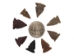Bird Point Flint Arrowheads - 76-05 (Y2IC07)