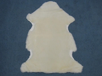 Australian Sheepskin Shearling: 0.75": Natural White:Alum Tanned (sq ft) 