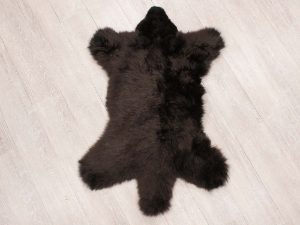 Sheepskin Teddy Bear Rug: Brown 