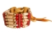 Iroquois 5-Row Bone Bracelet: Red 1 - 80-201-RD1 (Y2KC04)