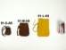 Top Grain Deerskin Medicine Bag: Assorted Colors: Medium - 91-M-AS (Y2JC03)